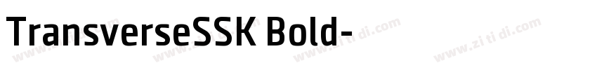TransverseSSK Bold字体转换